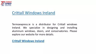 Crittall Windows Ireland   Termoexpress.ie