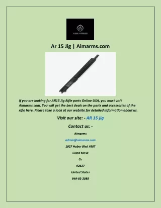 ar 15 jig aimarms com