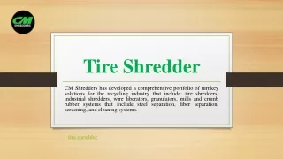 tire shredder