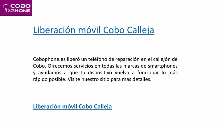 liberaci n m vil cobo calleja