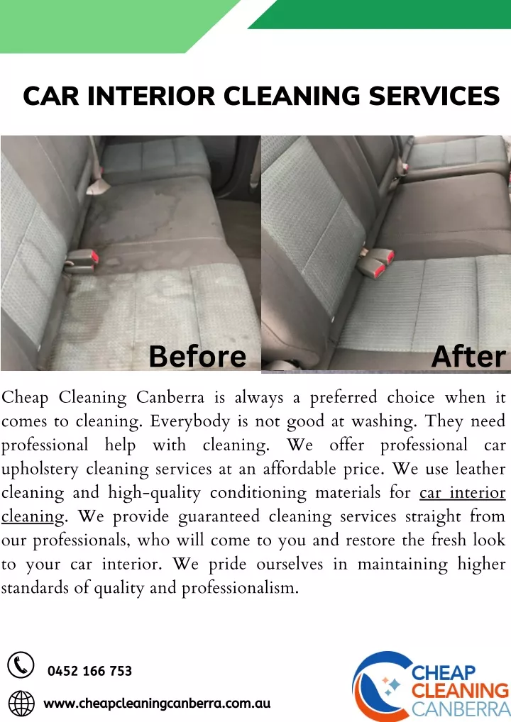 car interior cleaning services