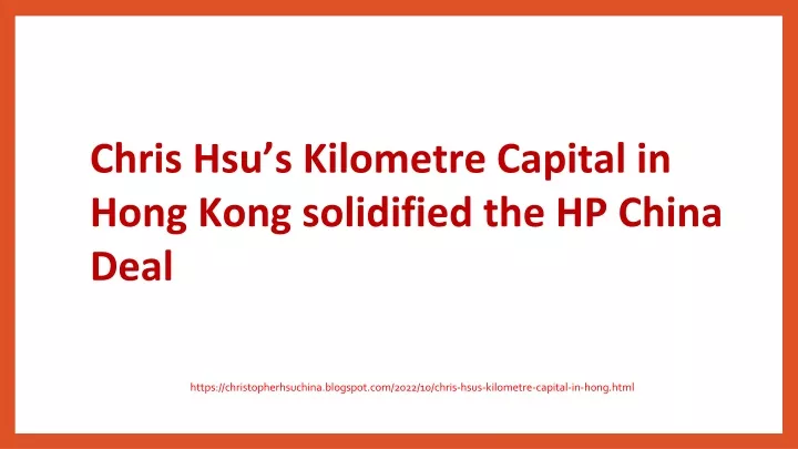 chris hsu s kilometre capital in hong kong