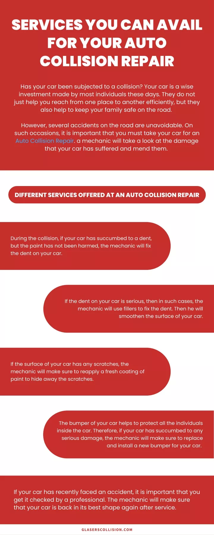 services you can avail for your auto collision