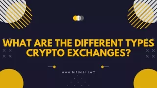 what are the different types crypto exchanges