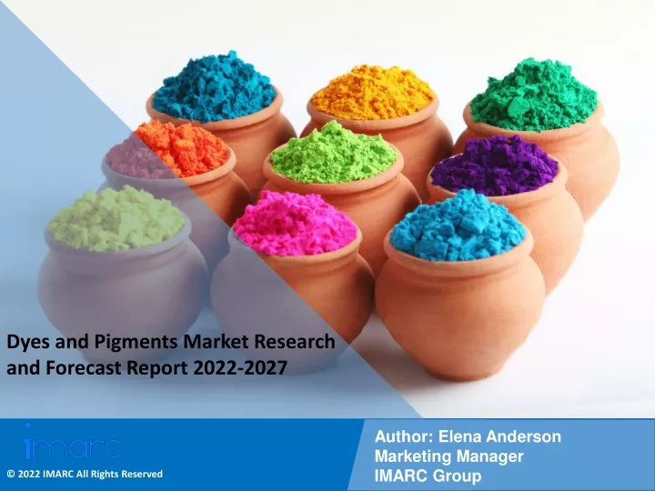 dyes and pigments market research and forecast