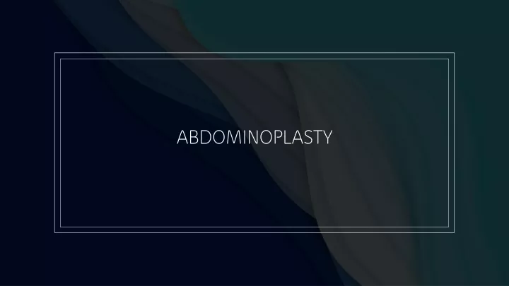 abdominoplasty