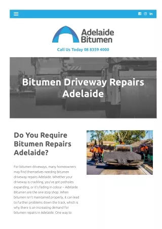 Bitumen Driveway Repairs Adelaide