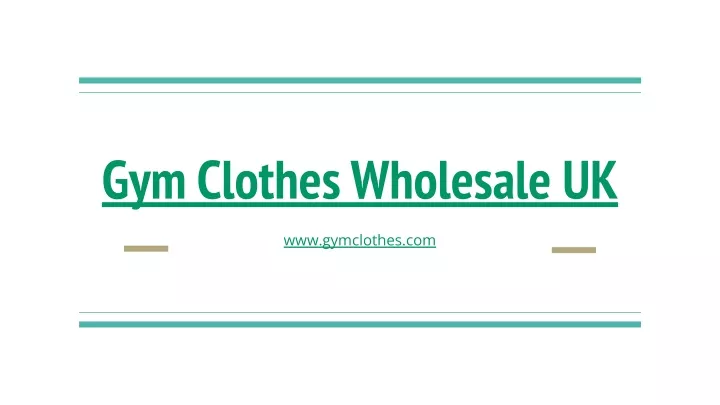 gym clothes wholesale uk