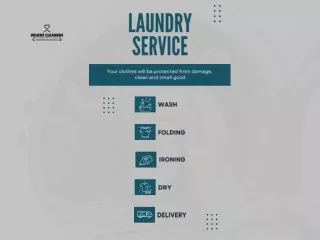 Deluxe Cleaners laundry Service PPT