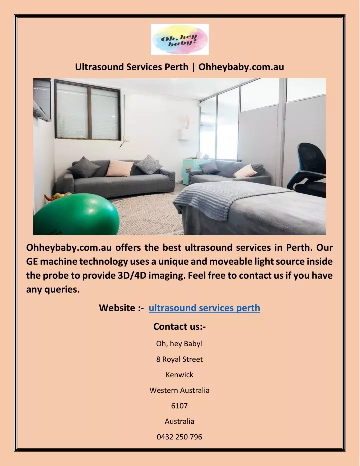 ultrasound services perth ohheybaby com au