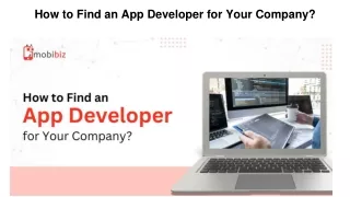 how to find an app developer for your company