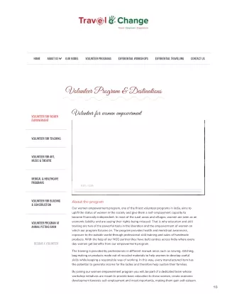 Volunteer Program & Destinations