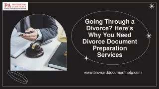 Divorce Document Preparation