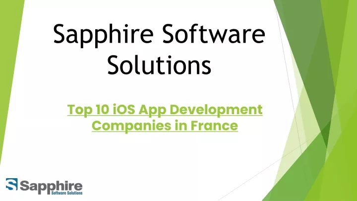 sapphire software solutions