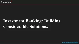 investment banking building considerable solutions