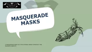 Masquerade Masks for Men and Women