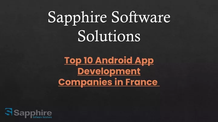 sapphire software solutions