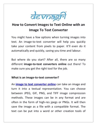 how to convert images to text online with