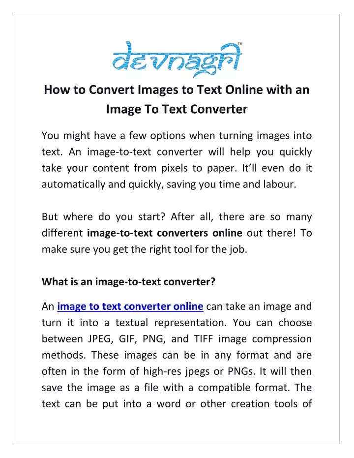 how to convert images to text online with