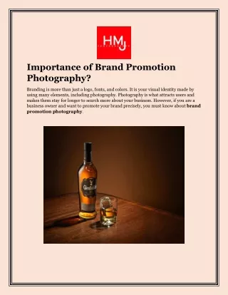 Contact For Best Brand promotion photography for Business