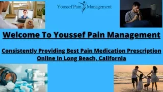 Youssef Pain Management: Leading Provider Of Pain Medication Prescription Online