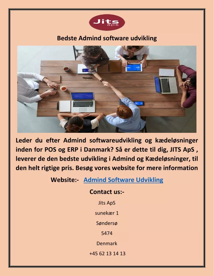 bedste admind software udvikling