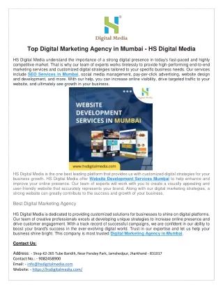 Top Digital Marketing Agency in Mumbai