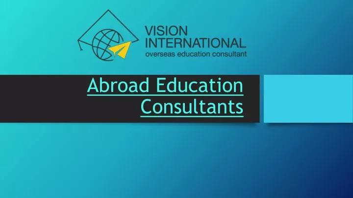 abroad education consultants