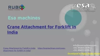 crane attachment for forklift in india