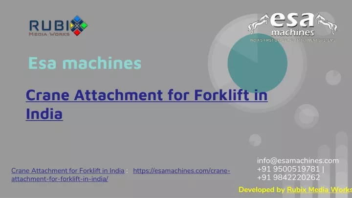 crane attachment for forklift in india