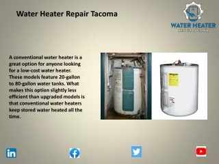 Conventional Water Heater Repair Service In Tacoma