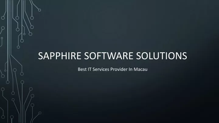 sapphire software solutions