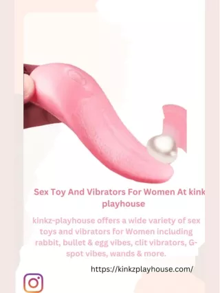 Sex Toy And Vibrators For Women At kinkz-playhouse