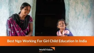 Best Ngo Working For Girl Child Education In India