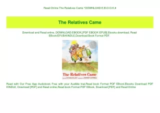Read Online The Relatives Came ^DOWNLOAD E.B.O.O.K.#