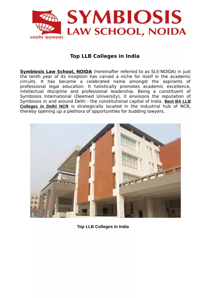 top llb colleges in india