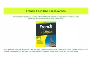 PDF) French All-in-One For Dummies (DOWNLOAD E.B.O.O.K.^)