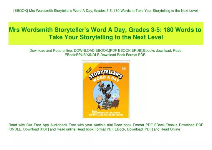 ebook mrs wordsmith storyteller s word