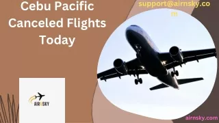 Cebu Pacific Canceled Flights Today