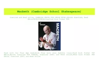 macbeth cambridge school shakespeare