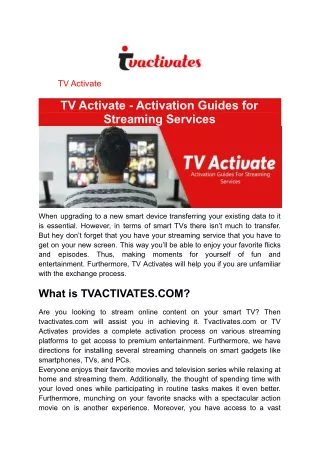 TV Activate
