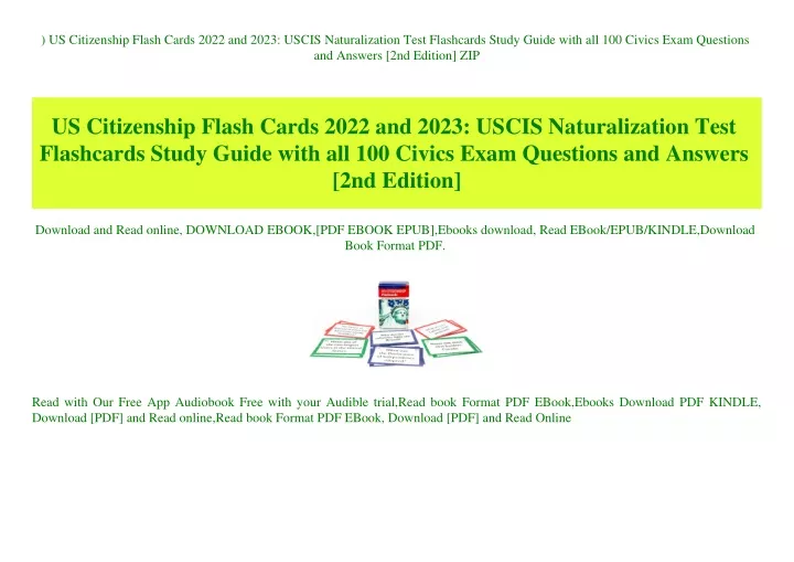 us citizenship flash cards 2022 and 2023 uscis