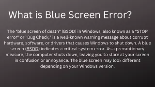 Blue Screen Error