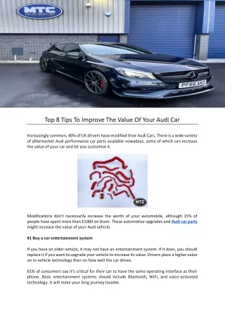 top 8 tips to improve the value of your audi
