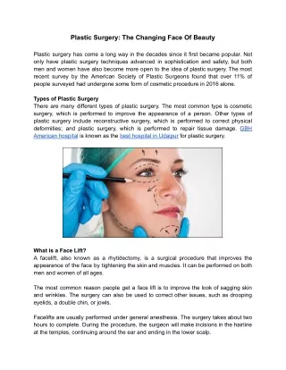 Plastic Surgery_ The Changing Face Of Beauty