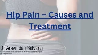 hip pain causes and treatment