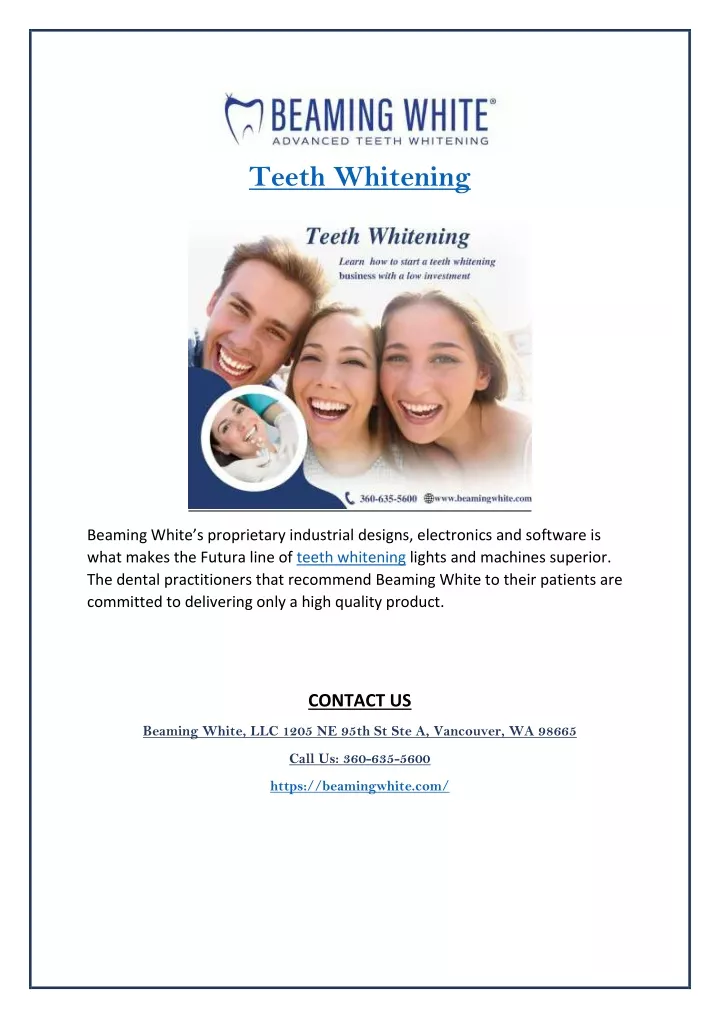 teeth whitening