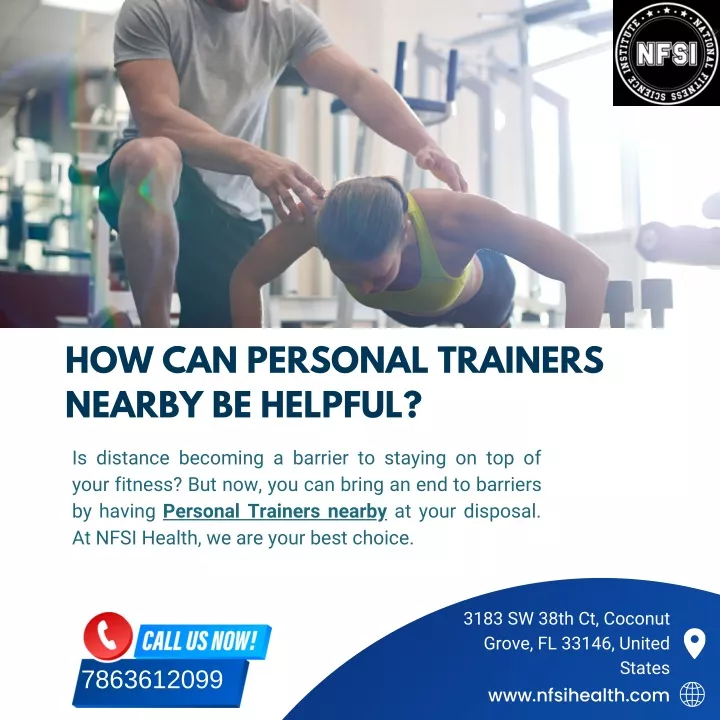 how can personal trainers nearby be helpful