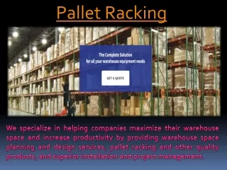 pallet racking