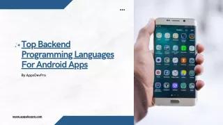 top backend programming languages for android apps